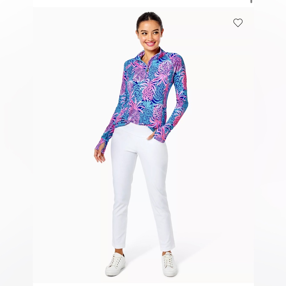 NWT Lilly Pulitzer Luxletic Resort White Corso Pants